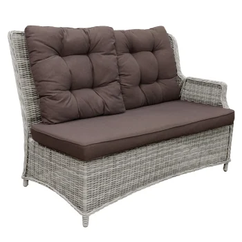 Fashion Bois Le Duc 2-zits Bank Links Aprano Verstelbaar White Grey