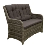 Best Bois Le Duc 2-zits Bank Ricci Willow Grey Met Kussen