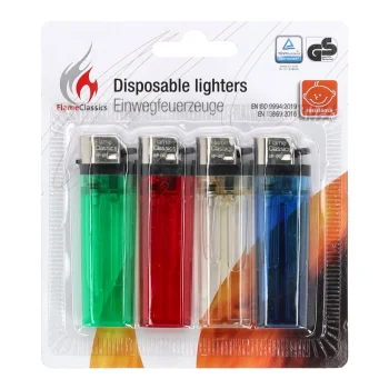Outlet Flame Classics Aansteker Wegwerp PU 4-delig