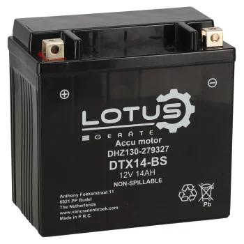 Discount Lotus Accu Motor 12V 14Ah DTX14-BS V2