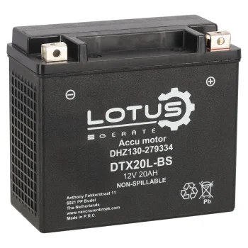 New Lotus Accu Motor 12V 20Ah DTX20L-BS V2