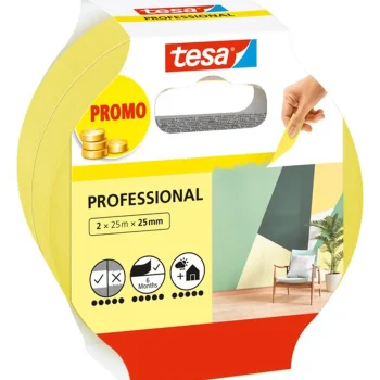 New Tesa Afplakband Indoor 25mmx25M 2st