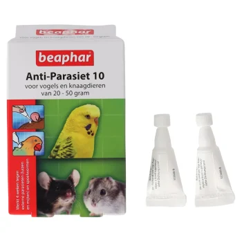 New Beaphar Anti-parasiet 10 Knaag/vogel 20-50g 2st