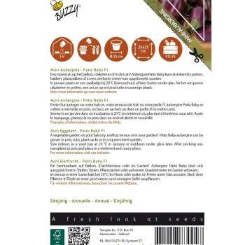 Outlet Buzzy Aubergine Patio Baby F1