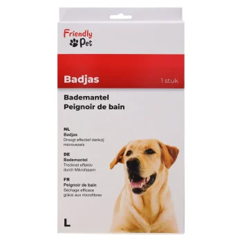 Online Friendly Pet Badmantel Hond Blauw L 60cm