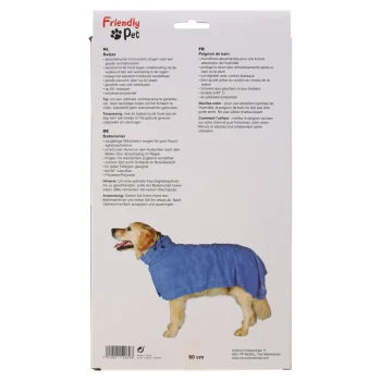 Online Friendly Pet Badmantel Hond Blauw L 60cm