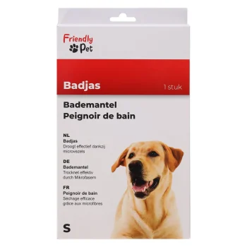 Online Friendly Pet Badmantel Hond Blauw S 40cm