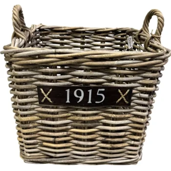 Hot Van Der Leeden Bak Rotan Met Wielen Vierkant 40 X 40 Cm