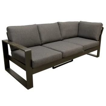 Clearance Bois Le Duc Bank 2 Zit En Hoek Rechts Malviza Antraciet Met Kussens