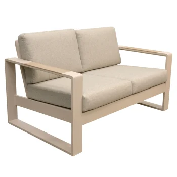 Clearance Bois Le Duc Bank 2-zit Malviza Latte Met Kussens