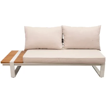 New Bois Le Duc Bank 2-zits Rechts Frullo Crème Met Kussens