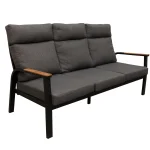 Fashion Bois Le Duc Bank 3-zit Harston Zwart Met Kussens