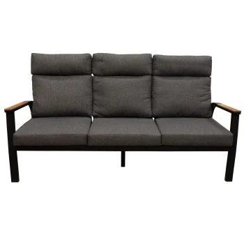 Fashion Bois Le Duc Bank 3-zit Harston Zwart Met Kussens