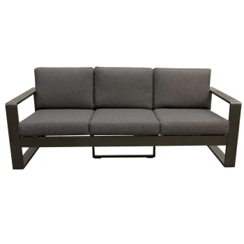 Outlet Bois Le Duc Bank 3-zit Malviza Antraciet Met Kussens