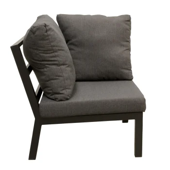 Clearance Bois Le Duc Bank Hoek Brozzi Zwart Met Kussens