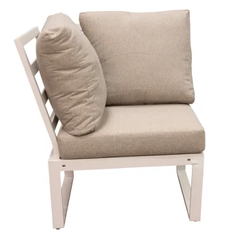 Clearance Bois Le Duc Bank Hoek Foxton Wit Met Kussens