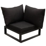 New Bois Le Duc Bank Hoek Frullo Antraciet Met Kussens