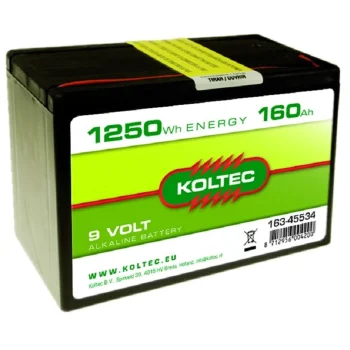 New Koltec Batterij 9V - 160AH Alkeline