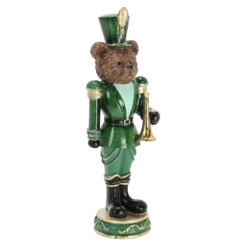 Discount Beeld Beer Trompet Groen 33 Cm