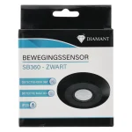 Sale Diamant Bewegingssensor 360° Zwart
