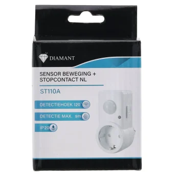 Online Diamant Bewegingssensor Met Stopcontact NL