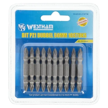 Discount Westham Bit Pz1 Dubbel 50 Mm 10st