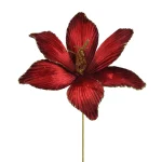 Online Decoris Bloem Fluweel Rood 60 Cm
