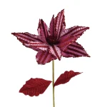 Best Decoris Bloem Kerstroos Roze 60 Cm