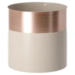 Hot Bloempot 13 X 13 Cm Grijs Rose Gold