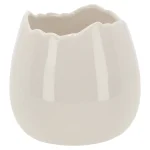 Outlet Van Cranenbroek Bloempot Ei Wit 12x12cm