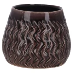 Clearance Natural Collections Bloempot Grijs 16 X 13 Cm