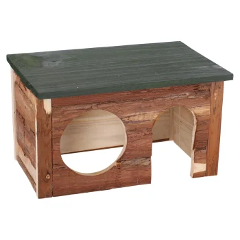 New Friendly Pet Blokhut Hout Medium