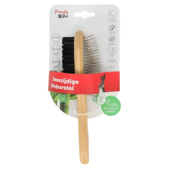Sale Friendly Pet Borstel Huisdier Tweezijdig Bamboo FP