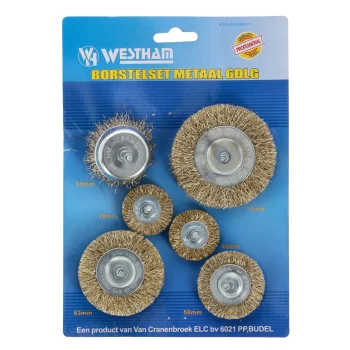 Online Westham Borstelset Metaal 6-delig