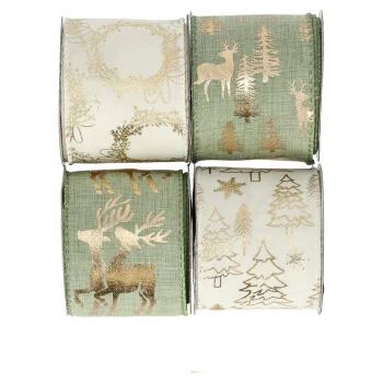 Best Cadeaulint Groen Wit