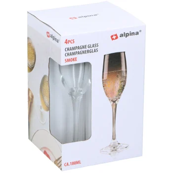 Fashion Alpina Champagneglas Smoke 180ml 4st