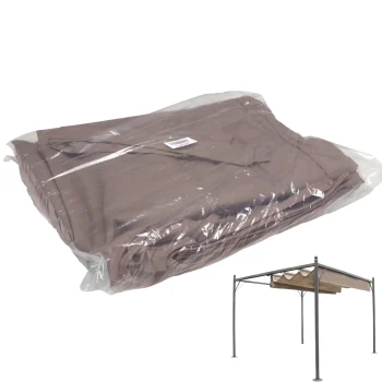 Discount Bois Le Duc Dakdoek Pergola Gatto Taupe