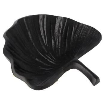 Best Deco Blad Metaal Parksville 12 Cm Zwart