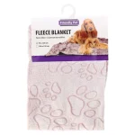 Fashion Friendly Pet Deken Hond Poot 70x100cm Oud Roze
