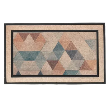 Discount Deurmat Triangle Beige 75 X 45 Cm