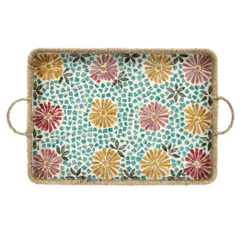 Clearance Dienblad Flower 56 X 40 Cm