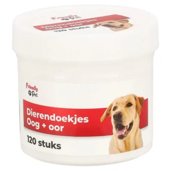 Hot Friendly Pet Dierendoekjes Oog+oor 120st