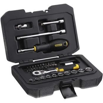 Clearance Stanley Dopsleutelset 38-delig 1/4"