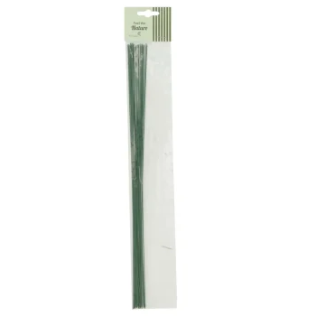 Clearance Natural Collections Draad Metaal Groen 35 Cm 20st