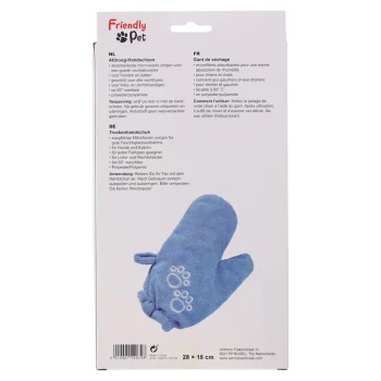 Fashion Friendly Pet Drooghandschoen Hond Blauw 28x18cm