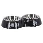 Hot Friendly Pet Eetpot Duo Buffet Zwart 2x230ml