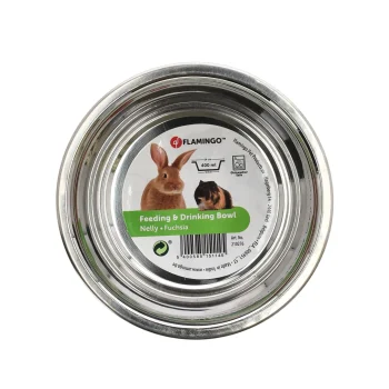 Outlet Flamingo Eetpot Knaagd Nelly Fuchsia 14cm 400ml