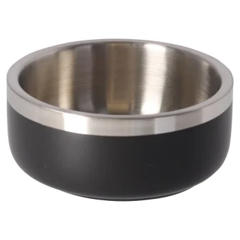 Hot Friendly Pet Eetpot Lora Rvs Zwart D12,5cm 400ml FP