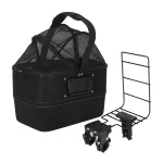 Online Friendly Pet Fietsmand Voor 41x41x29cm Zwart