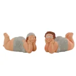 Discount Natural Collections Figuur Dikke Dame 15 Cm